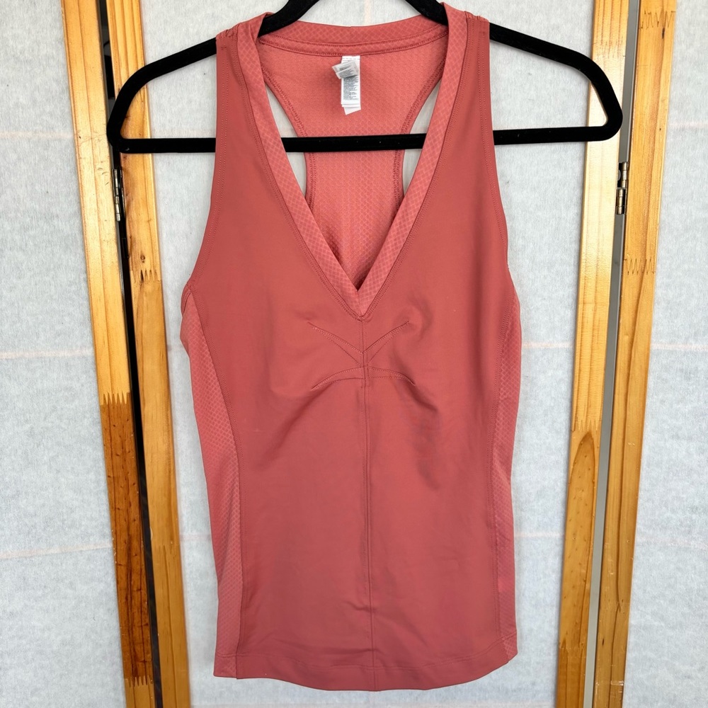 Athleta Allyson Felix Top Womens XS Legend Tank Racerback Muted Red